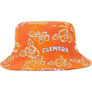 Men's Reyn Spooner Orange Clemson Tigers Floral Bucket Hat