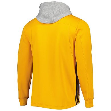 Men's adidas Gold Nashville Predators Skate Lace AEROREADY Team Pullover Hoodie