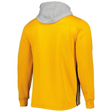 Men's adidas Gold Nashville Predators Skate Lace Primeblue Team Pullover Hoodie