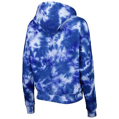Women's New Era Royal Philadelphia 76ers Brushed Cotton Tie-Dye Pullover Hoodie