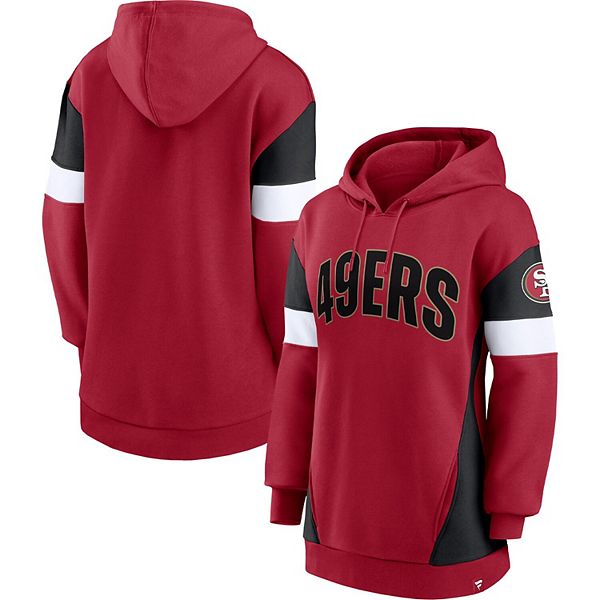 Junk Food Men's Black and Scarlet San Francisco 49Ers Color Block Pullover  Sweatshirt - Macy's