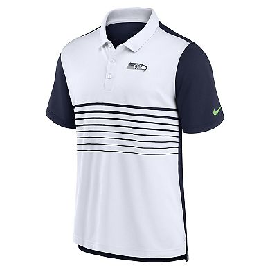 Men's Nike College Navy/White Seattle Seahawks Fashion Performance Polo