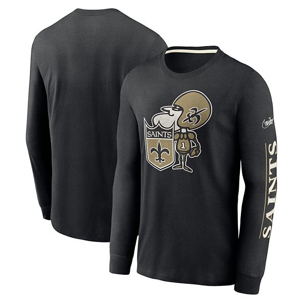 Nike Youth Boys Black New Orleans Saints Icon Performance Pullover Hoodie