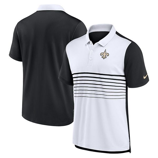 Men s Nike Black White New Orleans Saints Fashion Performance Polo