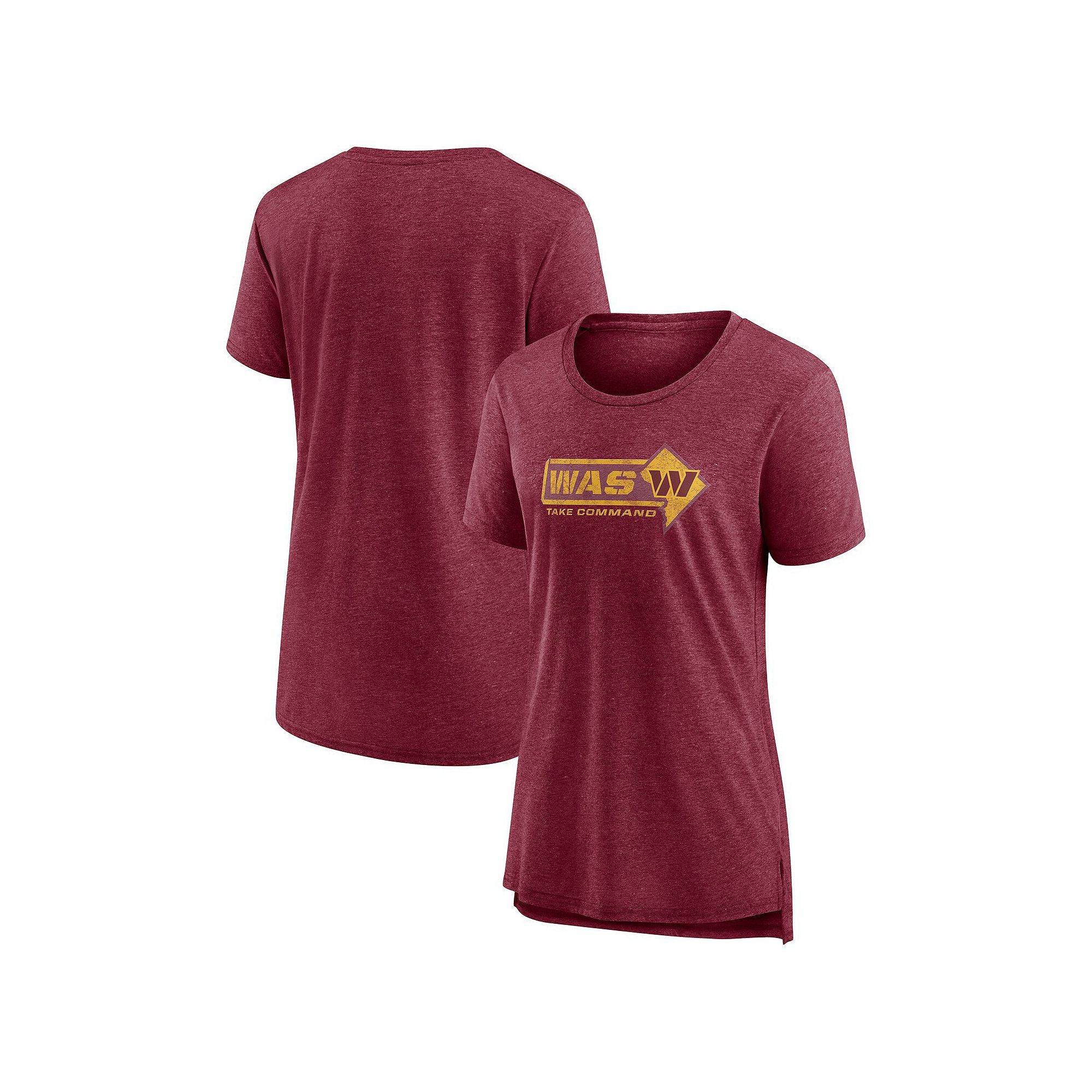 Womens Fanatics Branded Heather Burgundy Washington Commanders Hometown Fi