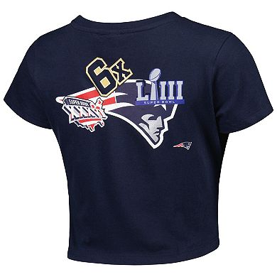 Women's New Era Navy New England Patriots Historic Champs T-Shirt