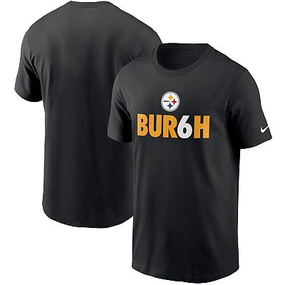 Men s Nike Black Pittsburgh Steelers Hometown Collection Bur6h T Shirt