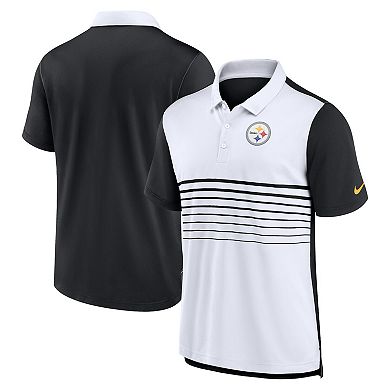 Men's Nike Black/White Pittsburgh Steelers Fashion Performance Polo