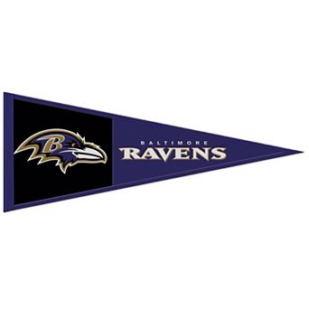 "WinCraft Baltimore Ravens 13"" x 32"" Wool Primary Logo Pennant"