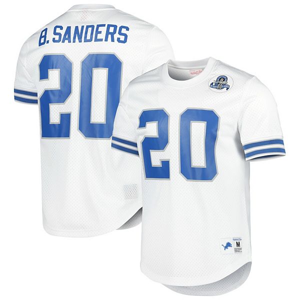 Men's Mitchell & Ness Barry Sanders Blue Detroit Lions Retired