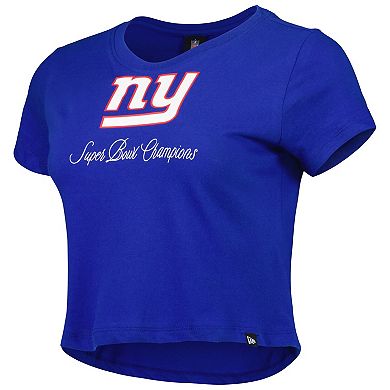 Women's New Era Royal New York Giants Historic Champs T-Shirt
