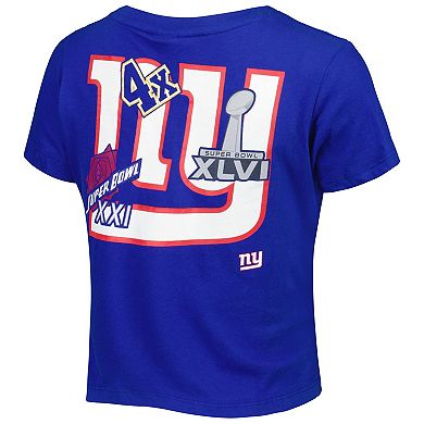 Women's New Era Royal New York Giants Historic Champs T-Shirt