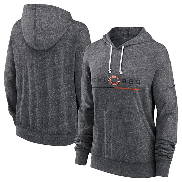 Women's Nike Heathered Charcoal Chicago Bears Team Spirit Gym Vintage  Pullover Hoodie