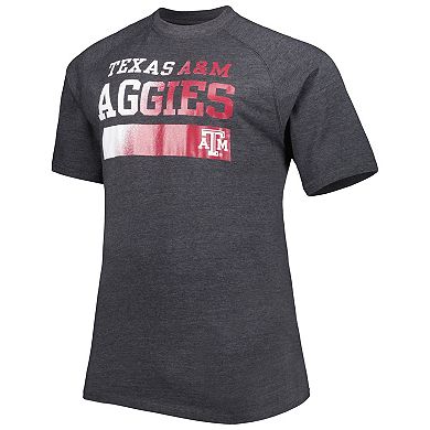 Men's Charcoal Texas A&M Aggies Big & Tall Raglan T-Shirt