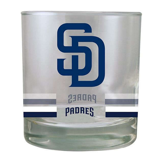 San Diego Padres Banded Rocks Glass