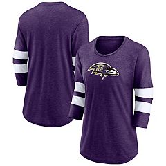 Lamar Jackson Baltimore Ravens Majestic Threads Women's Drip-Dye Player  Name & Number Tri-Blend Crop T-Shirt - Purple/White