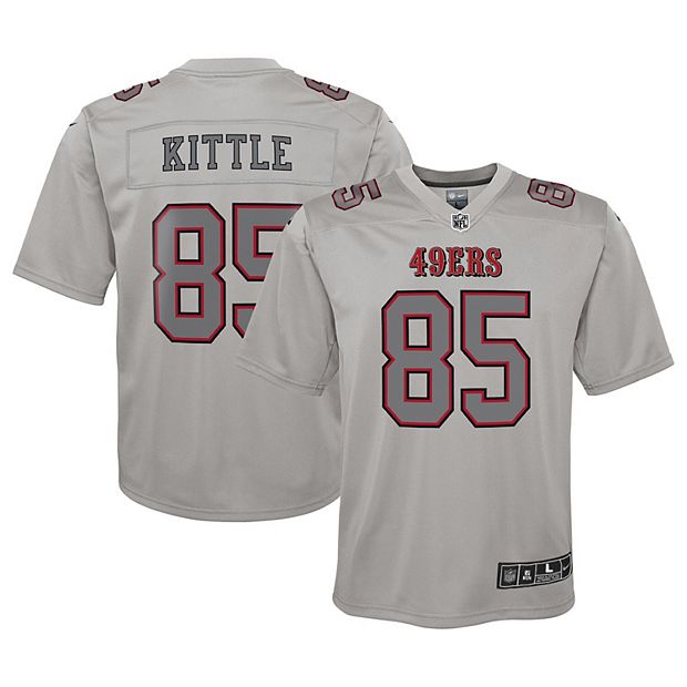Youth Nike George Kittle Gray San Francisco 49ers Atmosphere Game Jersey