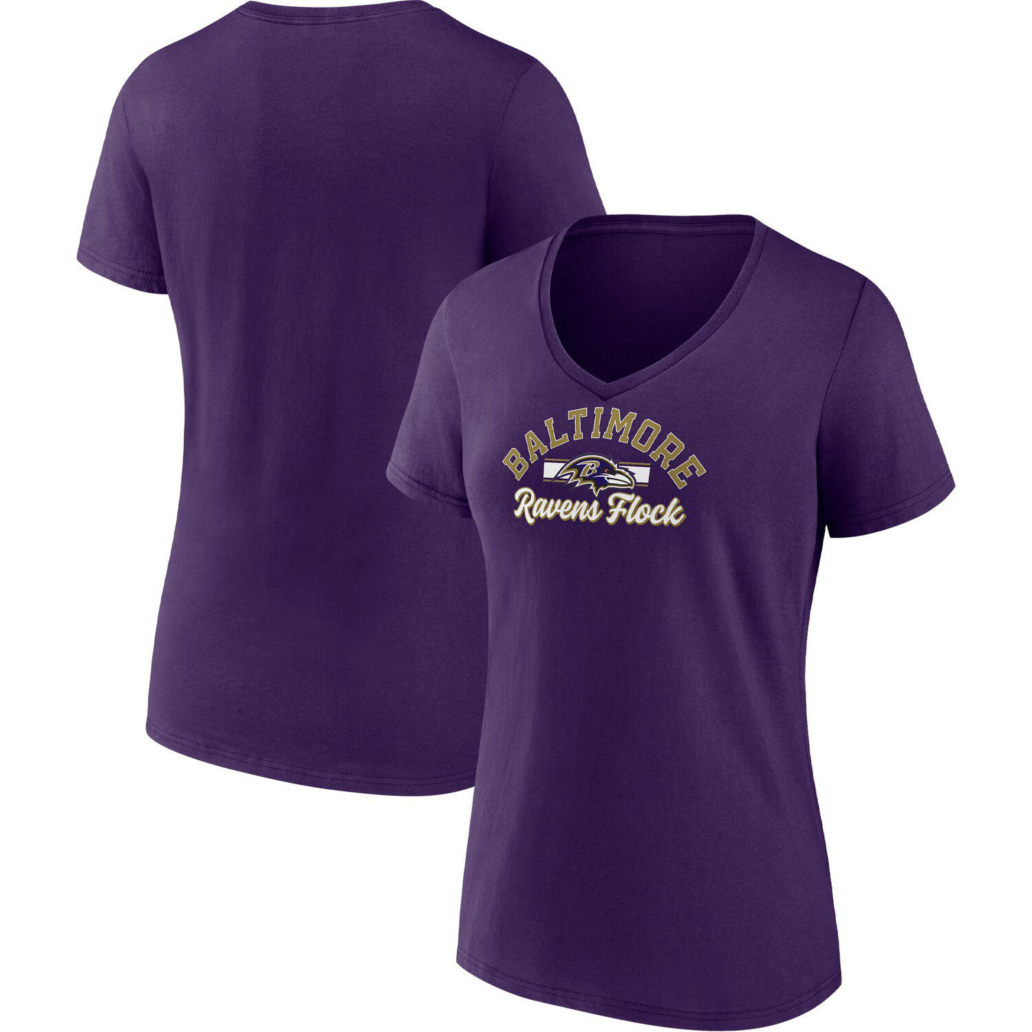 Men's Fanatics Branded Purple Baltimore Ravens Hail Mary Raglan T-Shirt