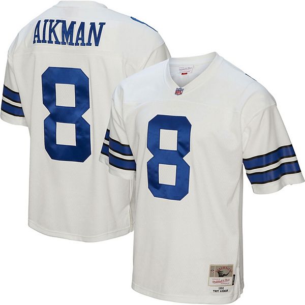 Troy Aikman Dallas Cowboys Autographed White Alternate Mitchell & Ness  Authentic Jersey