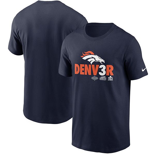 47 Brand Denver Broncos T-Shirt - Men's T-Shirts in Navy