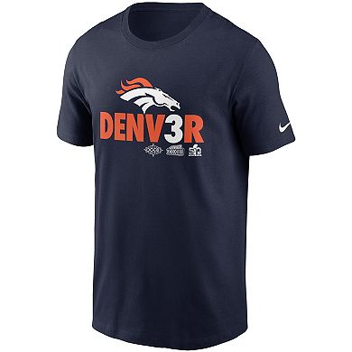 Men's Nike Navy Denver Broncos Hometown Collection Denv3r T-Shirt