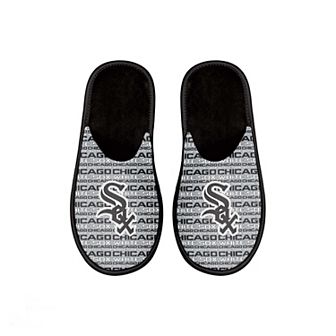 Youth FOCO Chicago White Sox Scuff Wordmark Slide Slippers