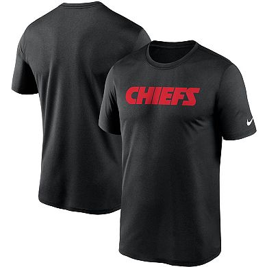 Men's Nike Black Kansas City Chiefs Wordmark Legend Performance T-Shirt