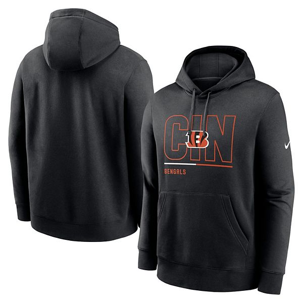 Nike Wordmark Club (NFL Cincinnati Bengals) Women's Pullover Hoodie