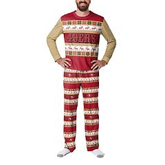 : FOCO NFL San Francisco 49ers Men's Pajama Shirt and Pants  Lounge Set Size Small 30-32 Multi : Sports & Outdoors