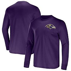 Mens Purple T-Shirts Long Sleeve Tops, Clothing