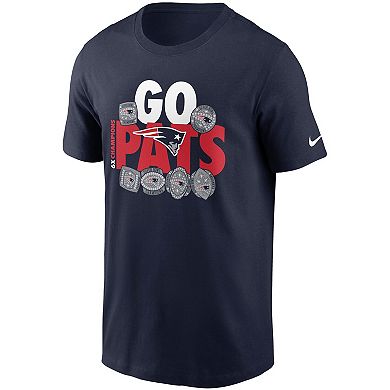 Men's Nike Navy New England Patriots Hometown Collection 6x T-Shirt