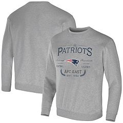 Grey New England Patriots Hoodies & Sweatshirts Tops, Clothing