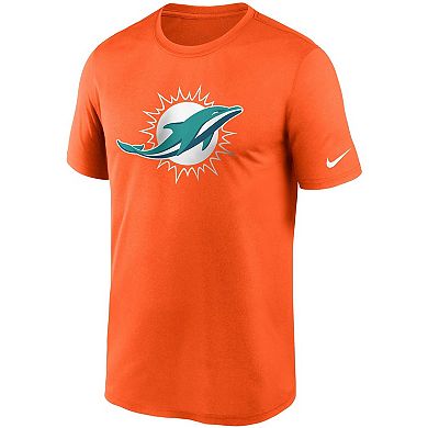 Men's Nike Orange Miami Dolphins Logo Essential Legend Performance T-Shirt