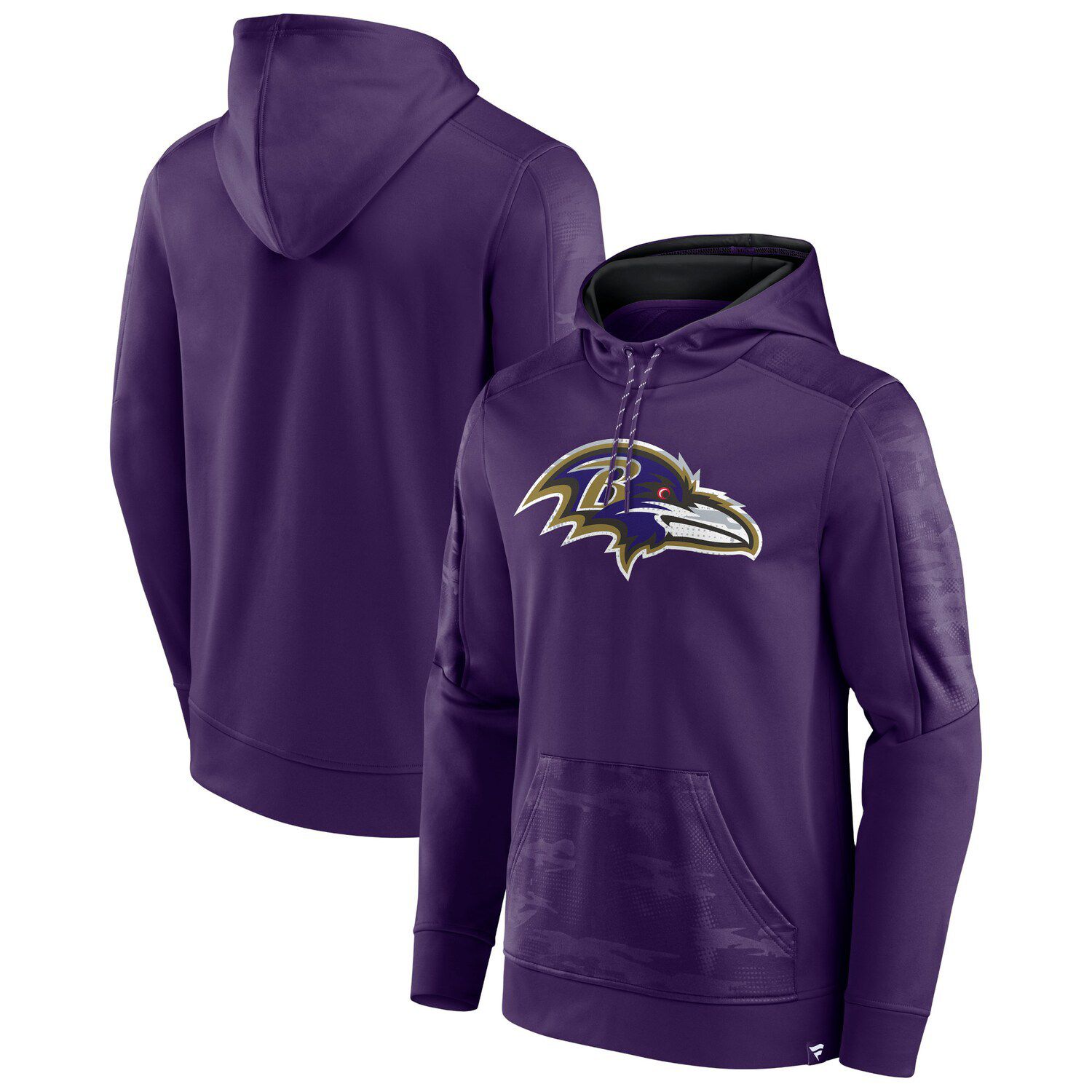 Women's Antigua Heather Gray Baltimore Ravens Lightweight Jackpot Raglan Half-Zip Pullover Hoodie Size: Extra Small