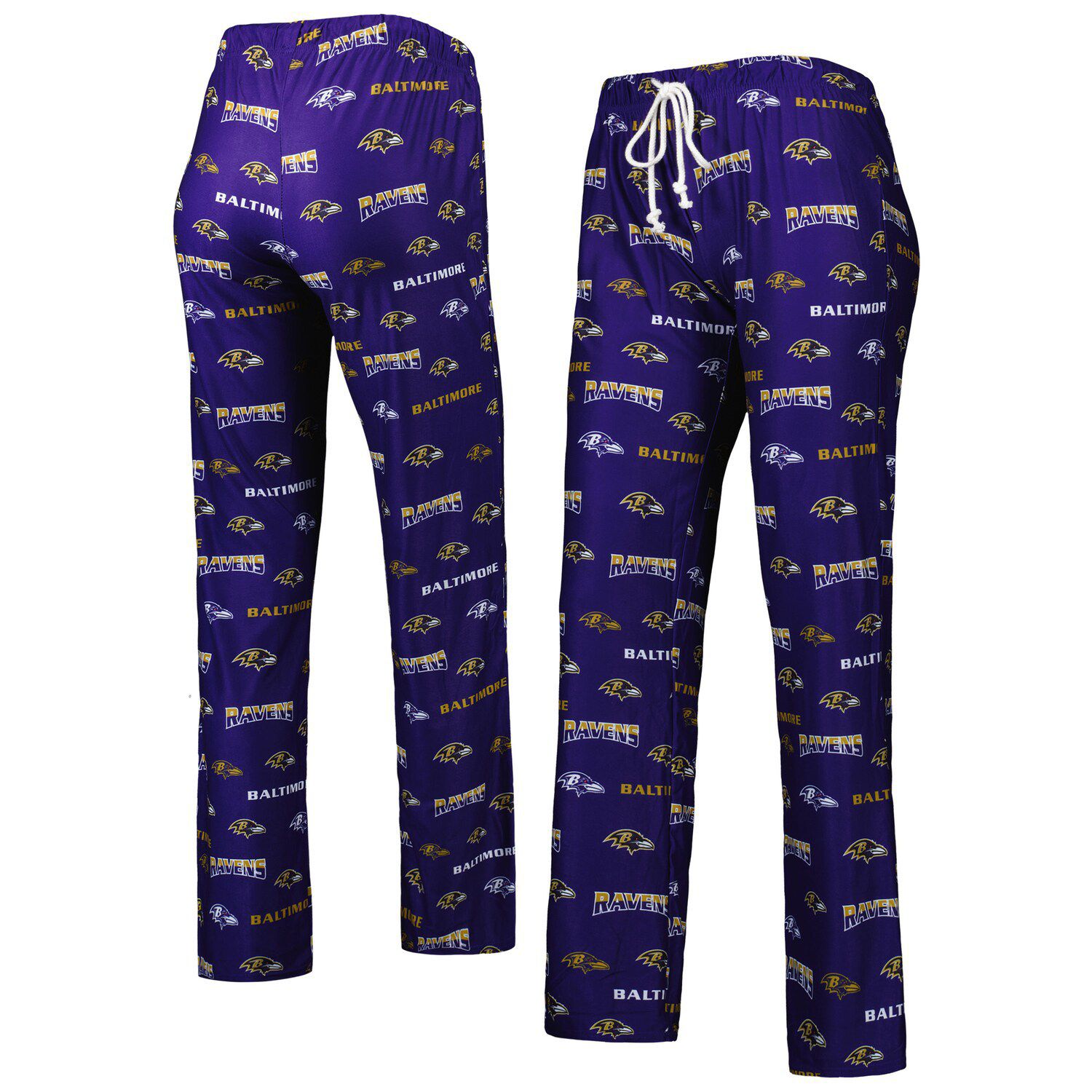 Baltimore Ravens G-III 4Her by Carl Banks Women's Scrimmage Fleece Pants - Purple, Size: Small