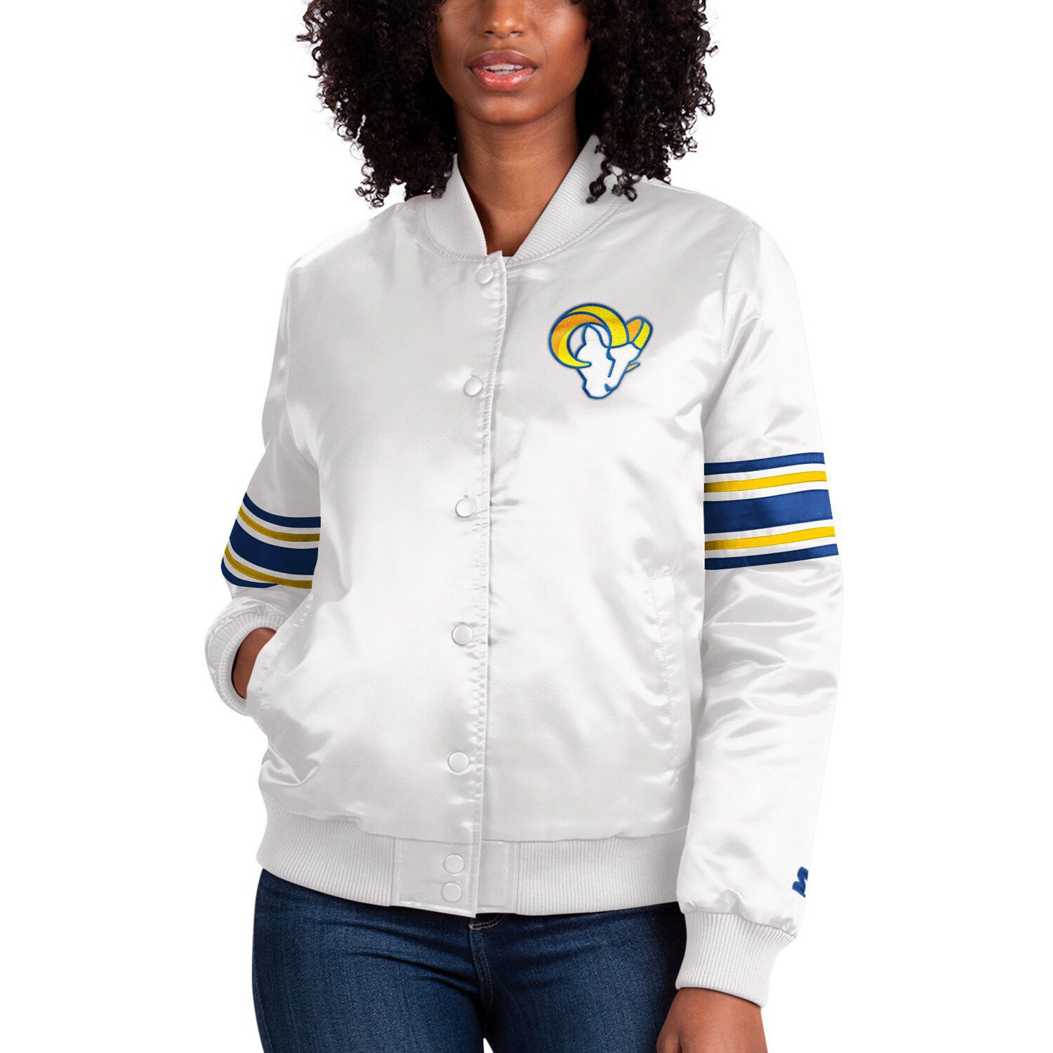 Los Angeles Rams New Era Women's Elite Pack Full-Zip Hoodie - Royal