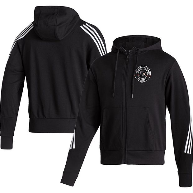 Men s adidas Black Philadelphia Flyers Lifestyle Full Zip Hoodie