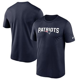 Men's Nike Navy New England Patriots Wordmark Legend Performance T-Shirt
