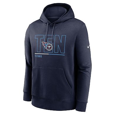 Men's Nike Navy Tennessee Titans City Code Club Fleece Pullover Hoodie