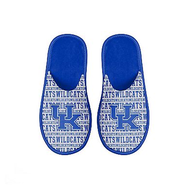 Youth FOCO Kentucky Wildcats Scuff Wordmark Slide Slippers