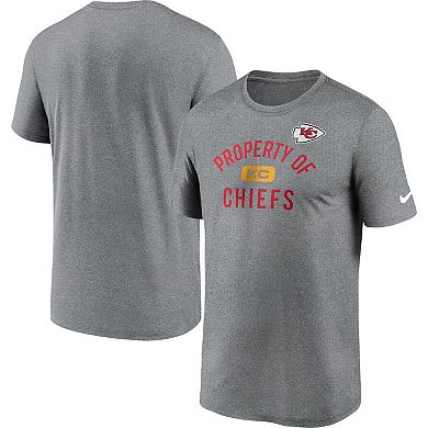 Men's Nike Kansas City Chiefs Heather Charcoal Property Of Legend ...