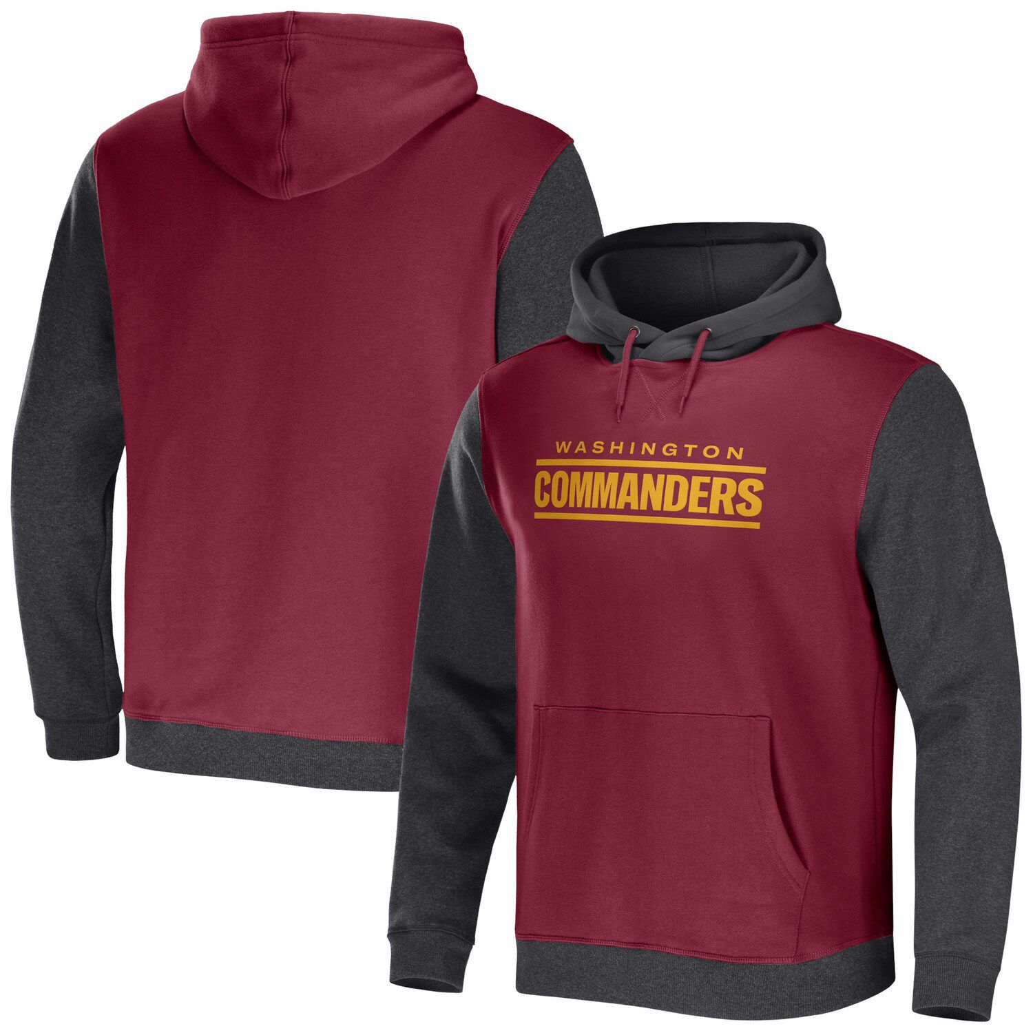 Men's New Era Burgundy Washington Commanders Combine Authentic Drop Back  Full-Zip Hoodie