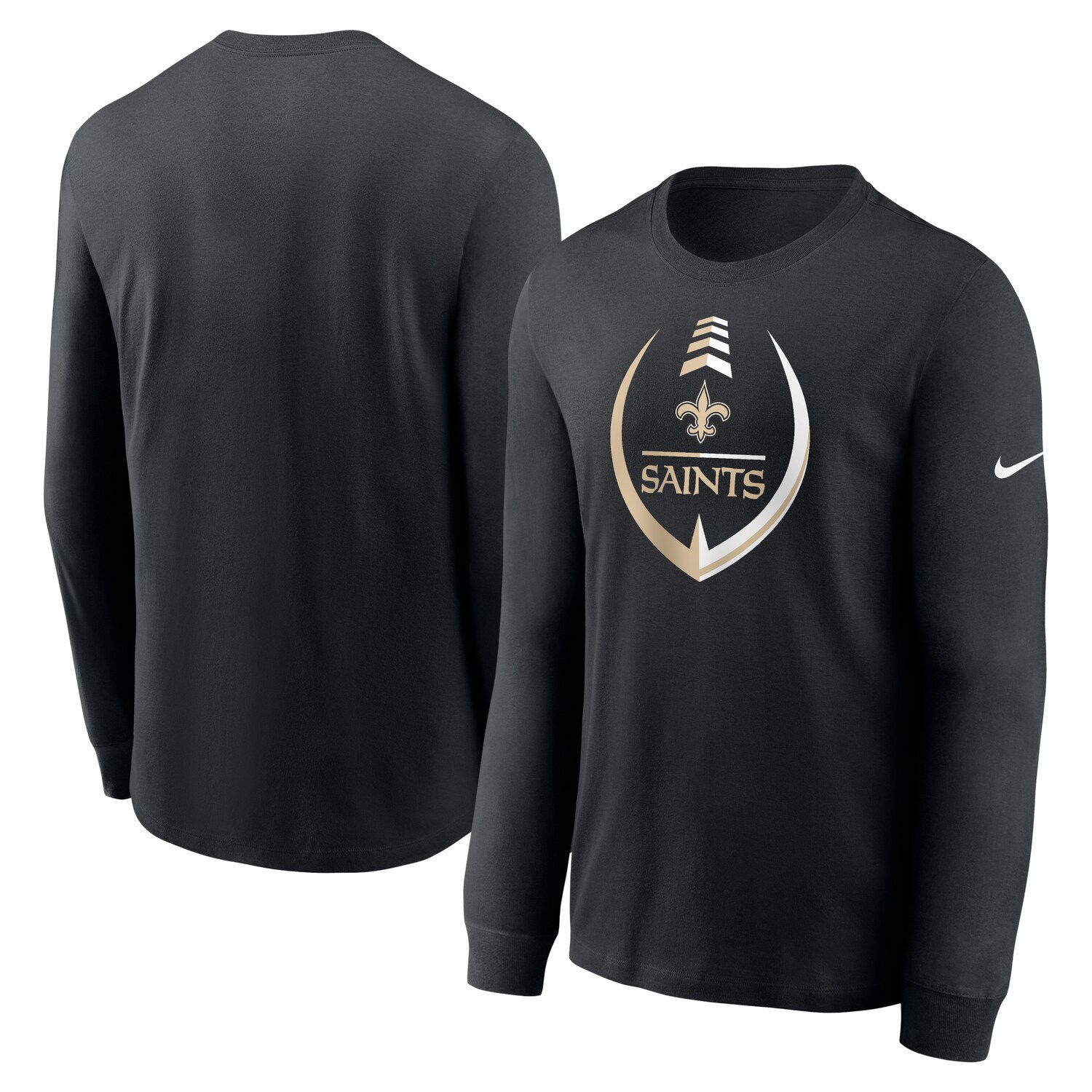 New Orleans Saints Sir Saint T Shirt - BLACK & GOLD SPORTS