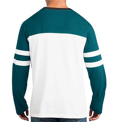 Men's Starter Midnight Green/White Philadelphia Eagles Halftime Long Sleeve T-Shirt