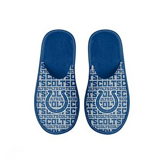 Youth FOCO Indianapolis Colts Scuff Wordmark Slide Slippers