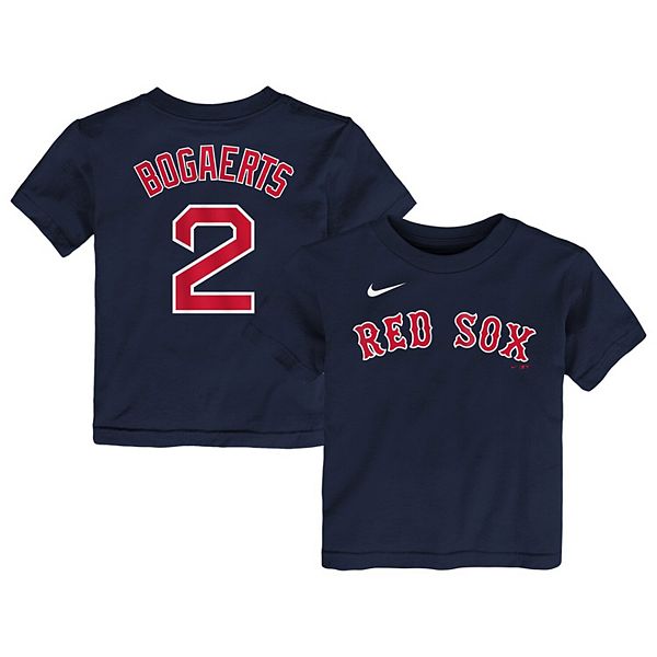 Toddler Nike Xander Bogaerts Navy Boston Red Sox Player Name & Number  T-Shirt