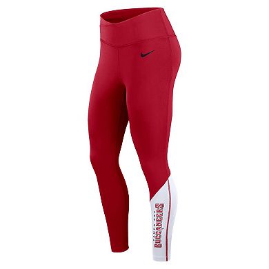 Women's Nike Red/White Tampa Bay Buccaneers 7/8 Performance Leggings