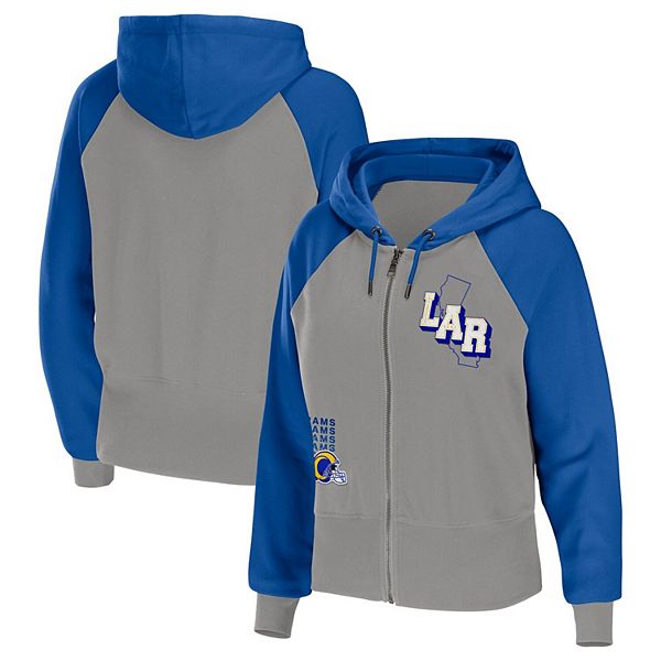 Los Angeles Rams Youth Fan Gear Stated Full-Zip Hoodie - Navy