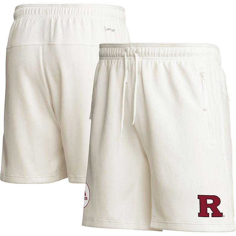 Mens adidas Cream Rutgers Scarlet Knights Zero Dye AEROREADY Shorts, Size: