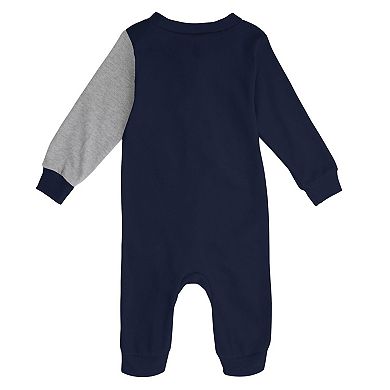 Infant Navy/Gray Cleveland Guardians Halftime Sleeper
